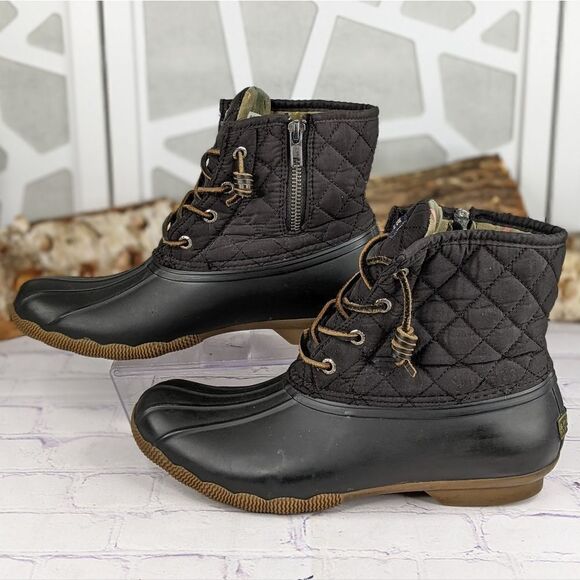 SPERRY Saltwater Waterproof Quilted Duck Boots - Picture 4 of 8